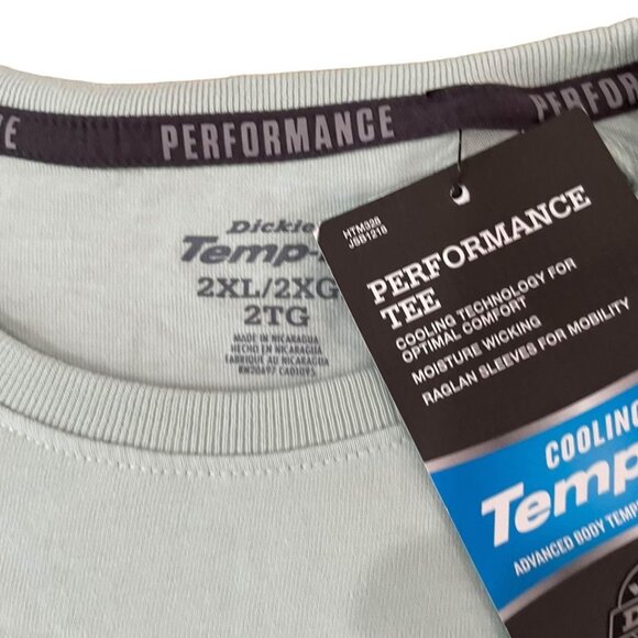 Dickies Temp-iQ T-Shirt Men’s Size 2XL Seafoam Green Performance Pocket T New - Picture 2 of 5